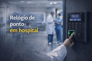 Relógio de ponto em hospital