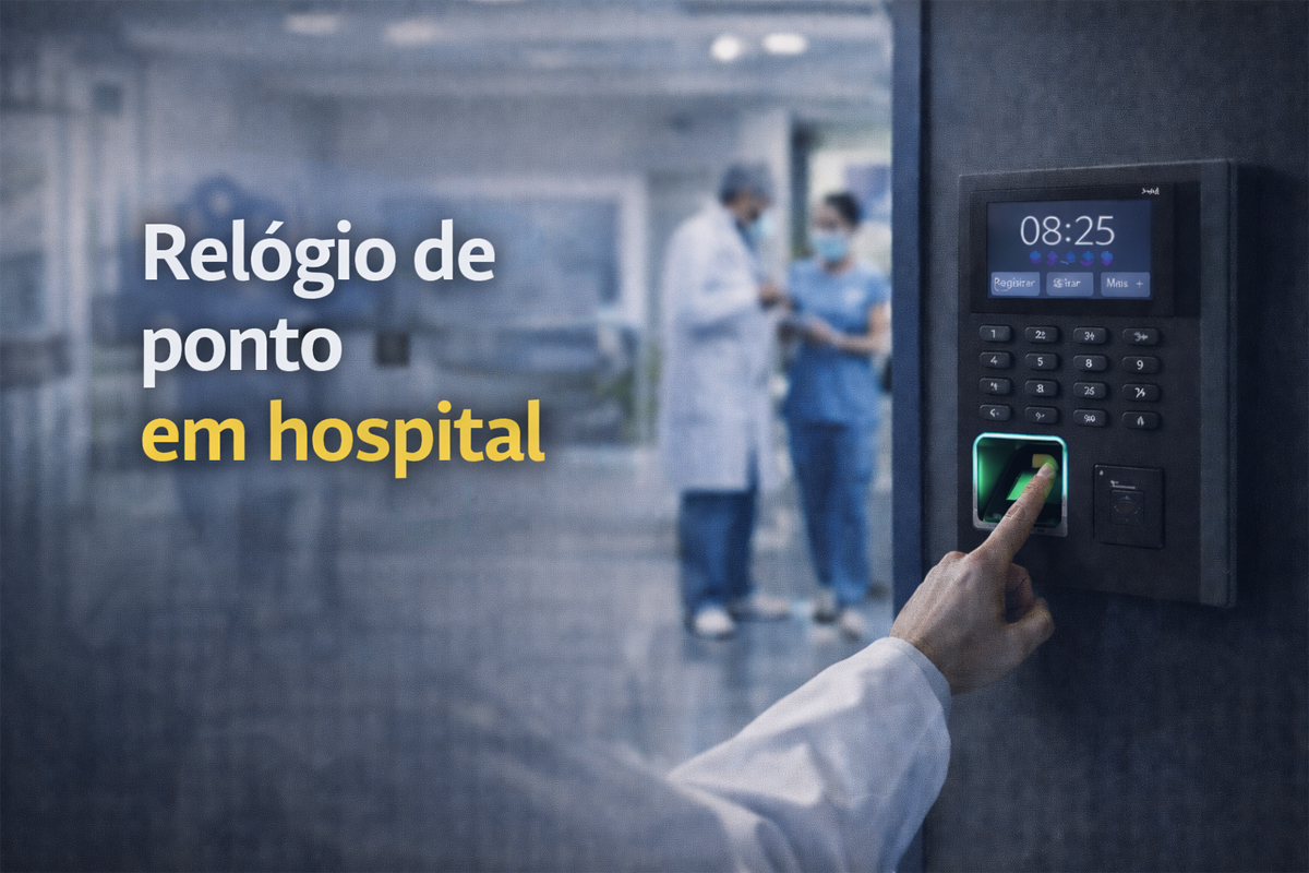 Relógio de ponto em hospital